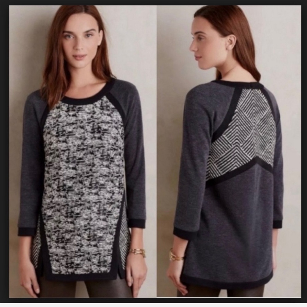 Anthropologie Harlyn Adelaide Knit Pullover Tunic Sweater Women’s size Small